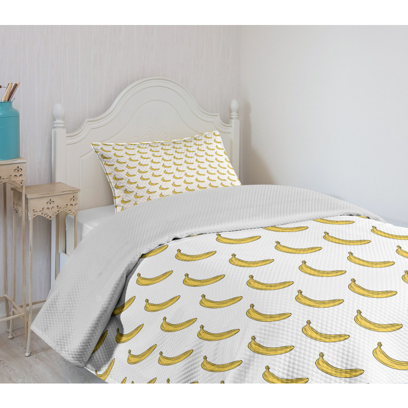 Doodle Exotic Bananas Bedspread Set