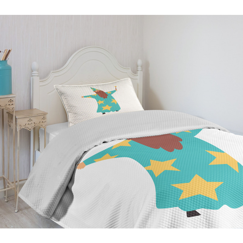 Cheerful Magician Book Bedspread Set