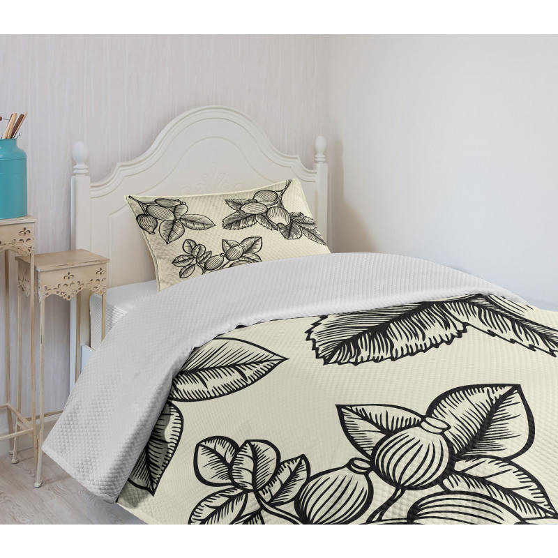 Rosa Canina Sketch Bedspread Set