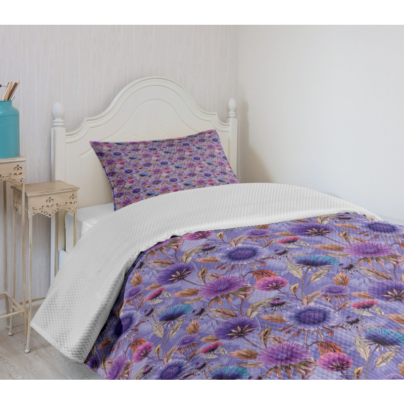 Ornamental Spring Garden Bedspread Set