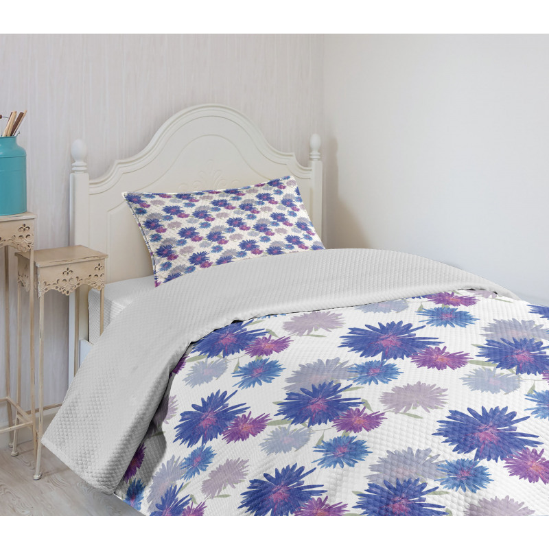 Blossoming Daisies Design Bedspread Set