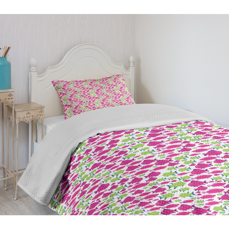 Tropical Ocean Diving Bedspread Set