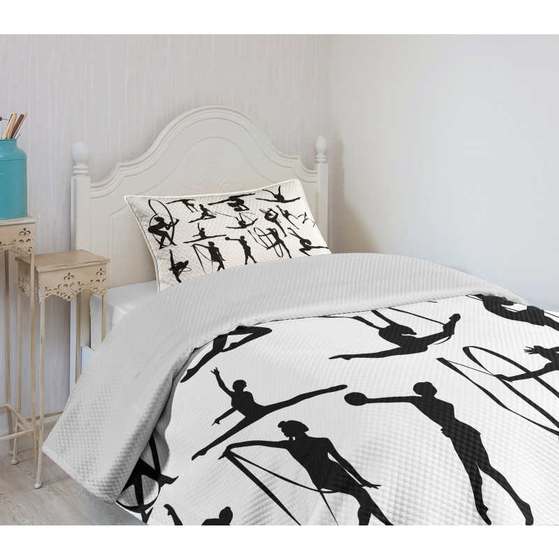 Aerobic Theme Design Bedspread Set