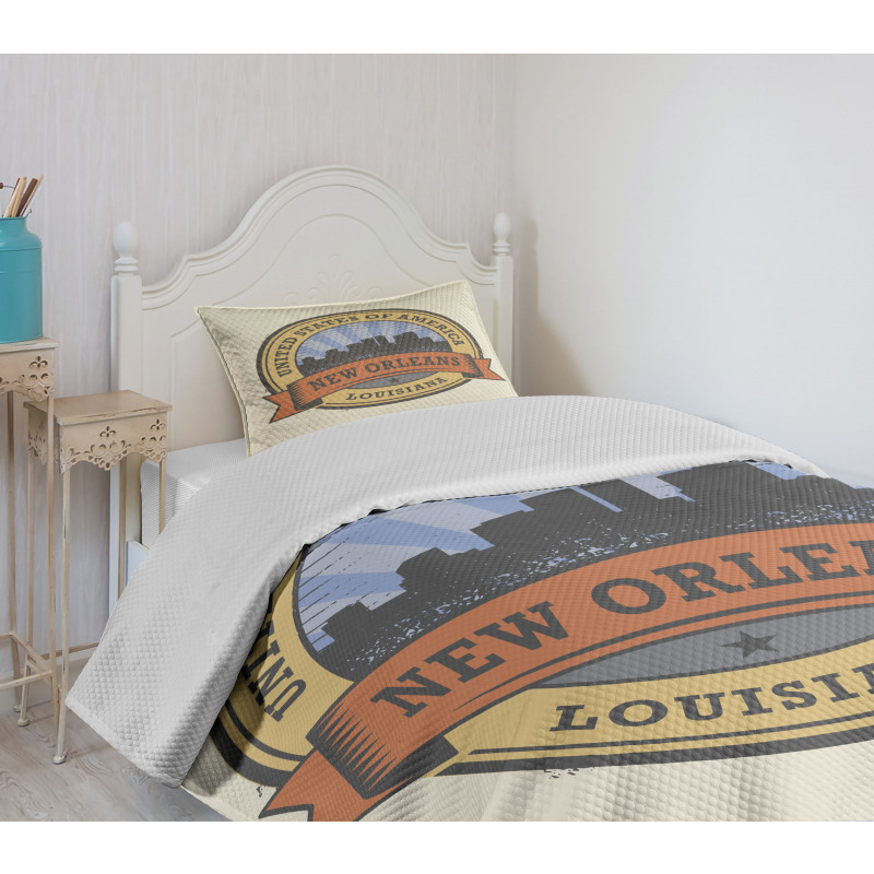 Louisiana City View Bedspread Set