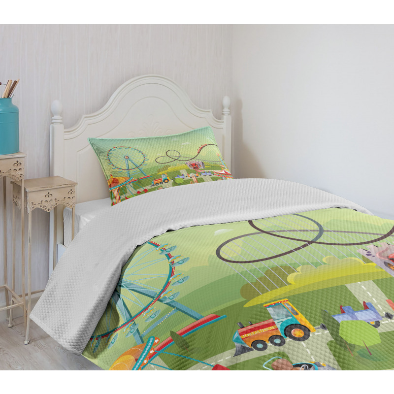 Circus Composition Bedspread Set