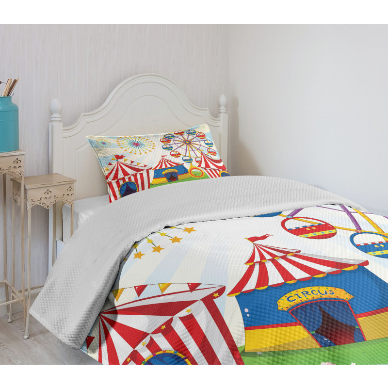 Striped Tents Bedspread Set