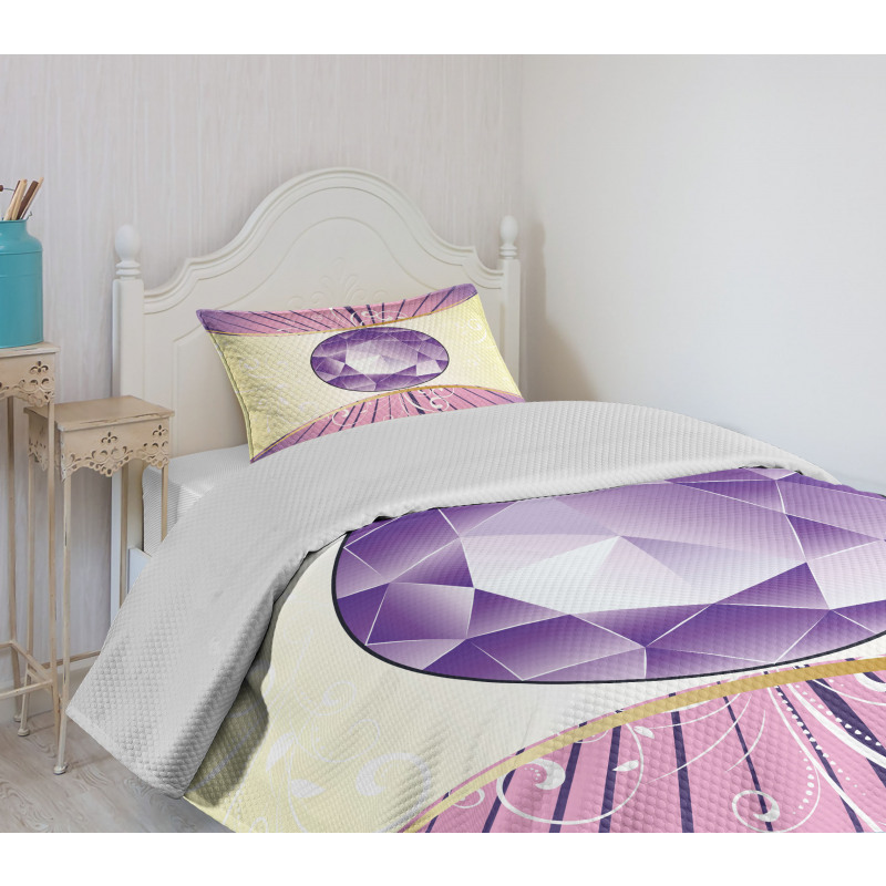 Flourish Gemstone Theme Bedspread Set