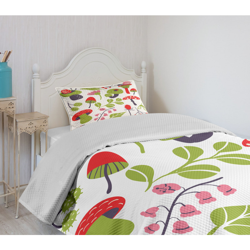 Forest Thistle Lilies Bedspread Set