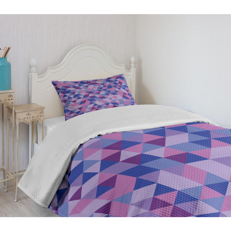 Triangles Low Poly Bedspread Set