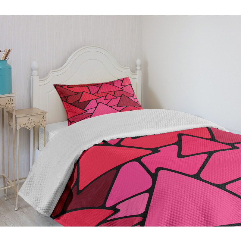 Stained Glass Geometry Bedspread Set