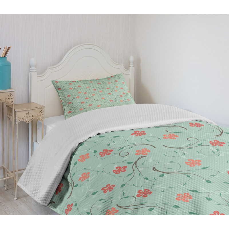 Tender Branches Curly Bedspread Set