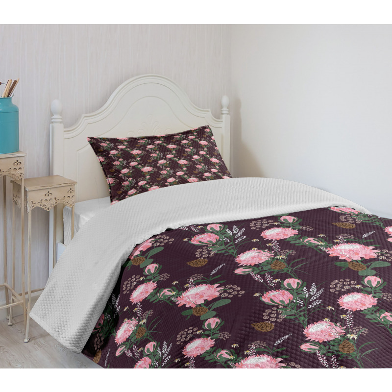 Protea Bouquets Bedspread Set