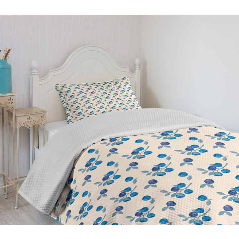 Mountain Blueberry Fruit Bedspread Set