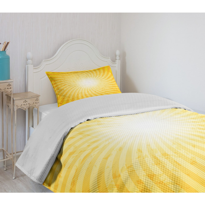 Sunburst Spiral Stripes Bedspread Set