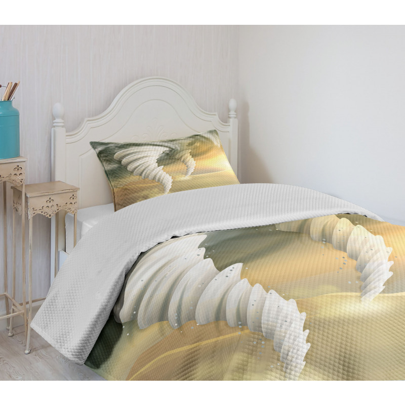 Abstract Hurricane Swirls Bedspread Set