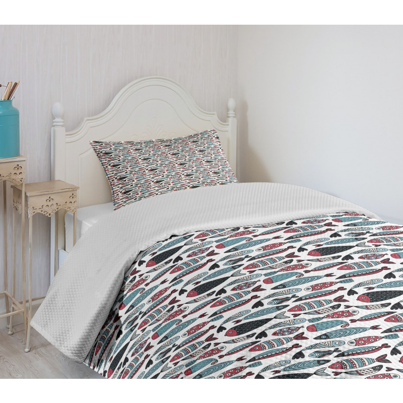 Ocean Sea Creatures Bedspread Set