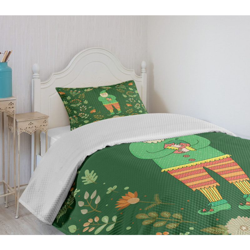 Botanical Herbs and Branches Bedspread Set