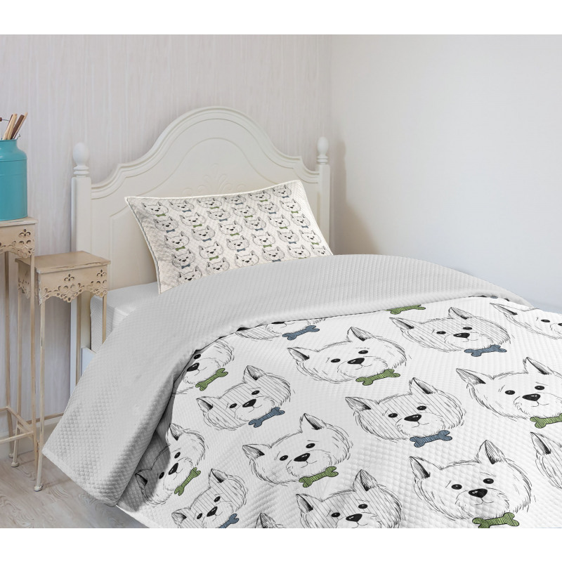 West Highland Puppies Bedspread Set