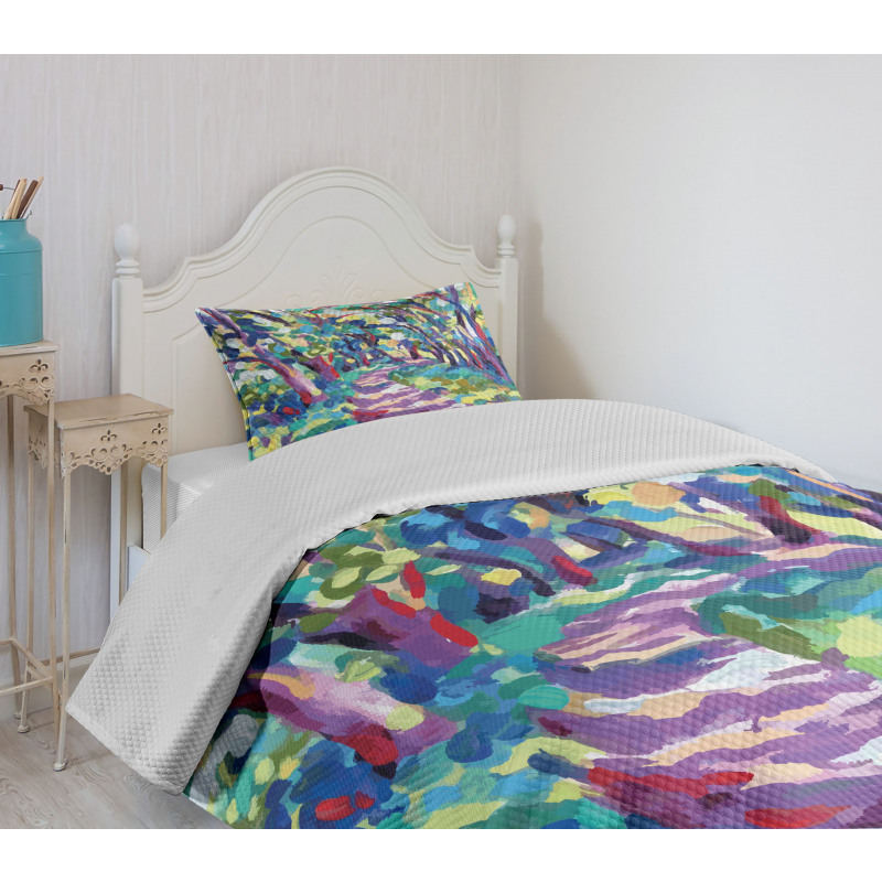 Woodland Nature Colorful Bedspread Set