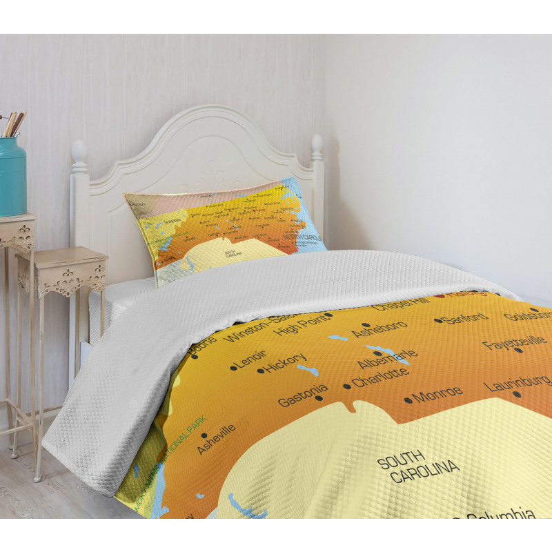 Atlantic Ocean State Bedspread Set