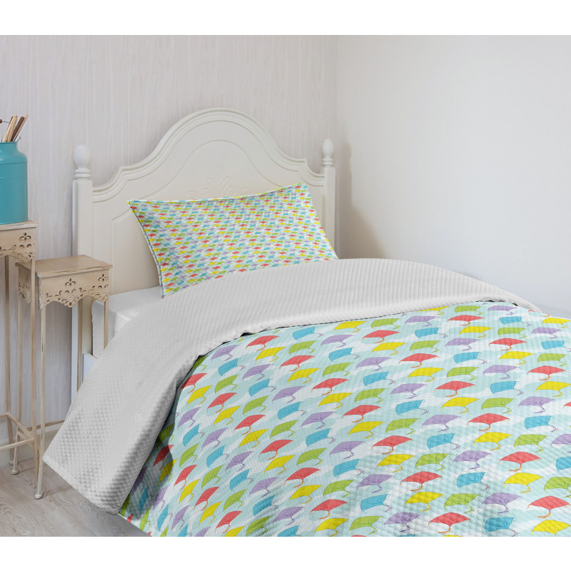 Summer Festival Theme Cartoon Bedspread Set