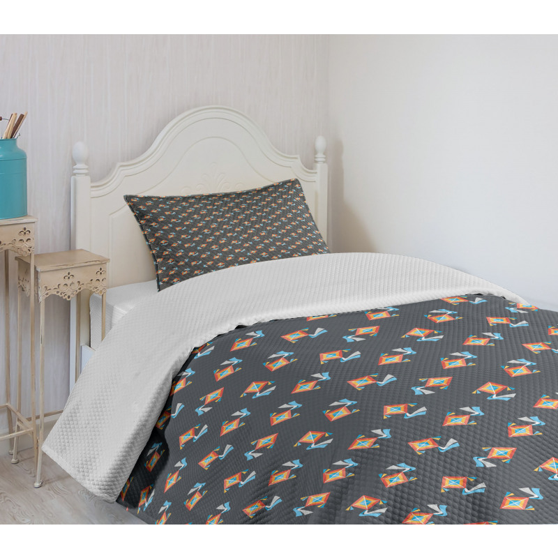 Bullseye Rhombuses Nursery Bedspread Set