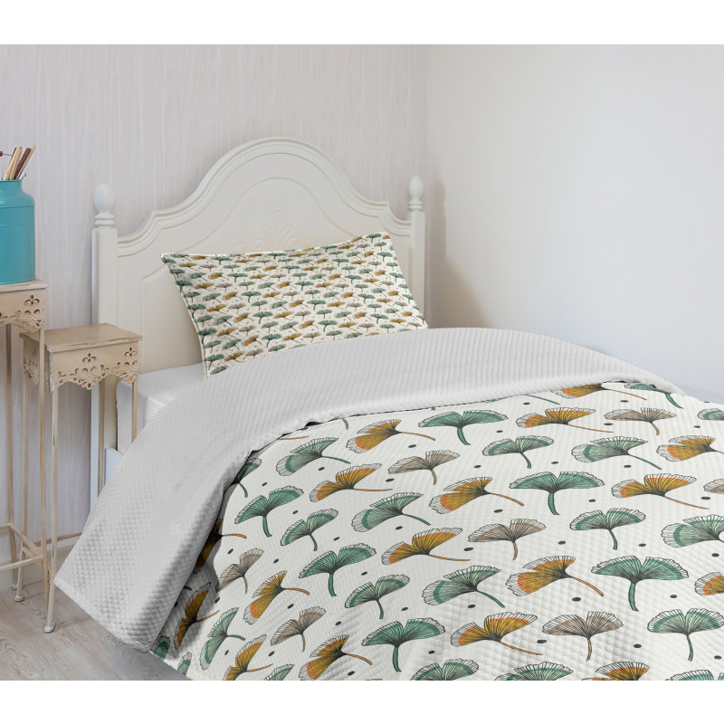 Floral Autumn Design Bedspread Set