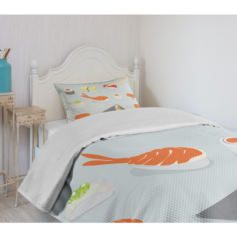 Sea Food Dish Bedspread Set