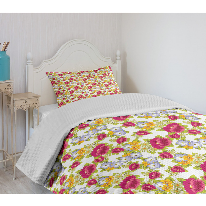 Botanical and Nostalgic Bedspread Set