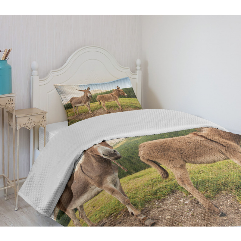 Dolomites Italy Countryside Bedspread Set