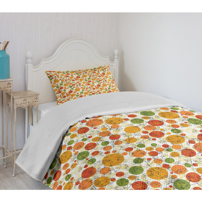 Composition of Circles Bedspread Set