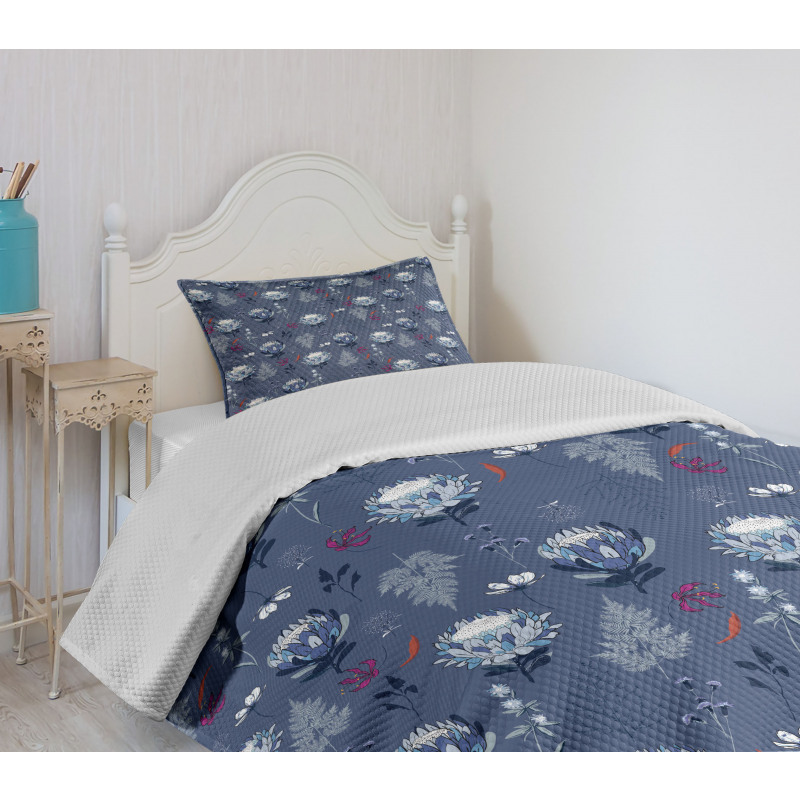 Botanical Flourishing Blooms Bedspread Set