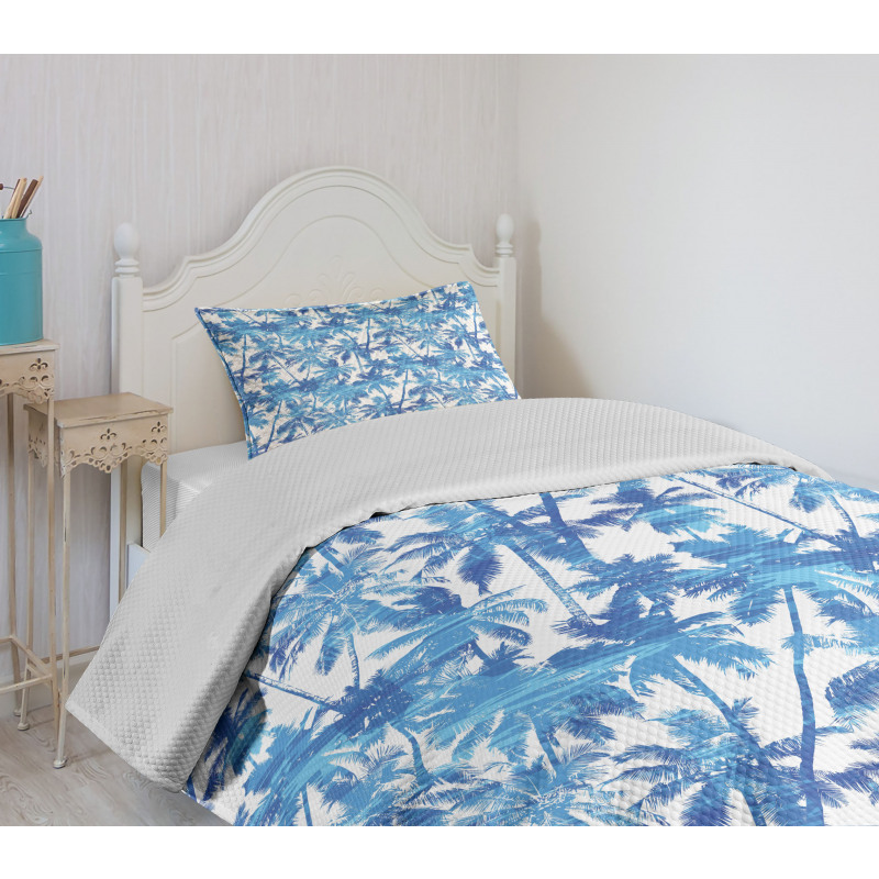 Palm Tree Jungle Theme Bedspread Set