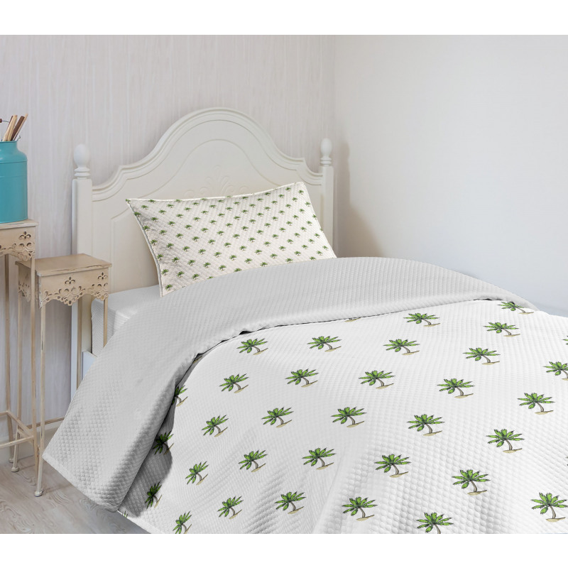 Hawaiian Island Forest Bedspread Set