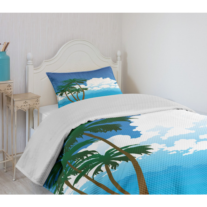 Hawaiian Holiday Island Bedspread Set