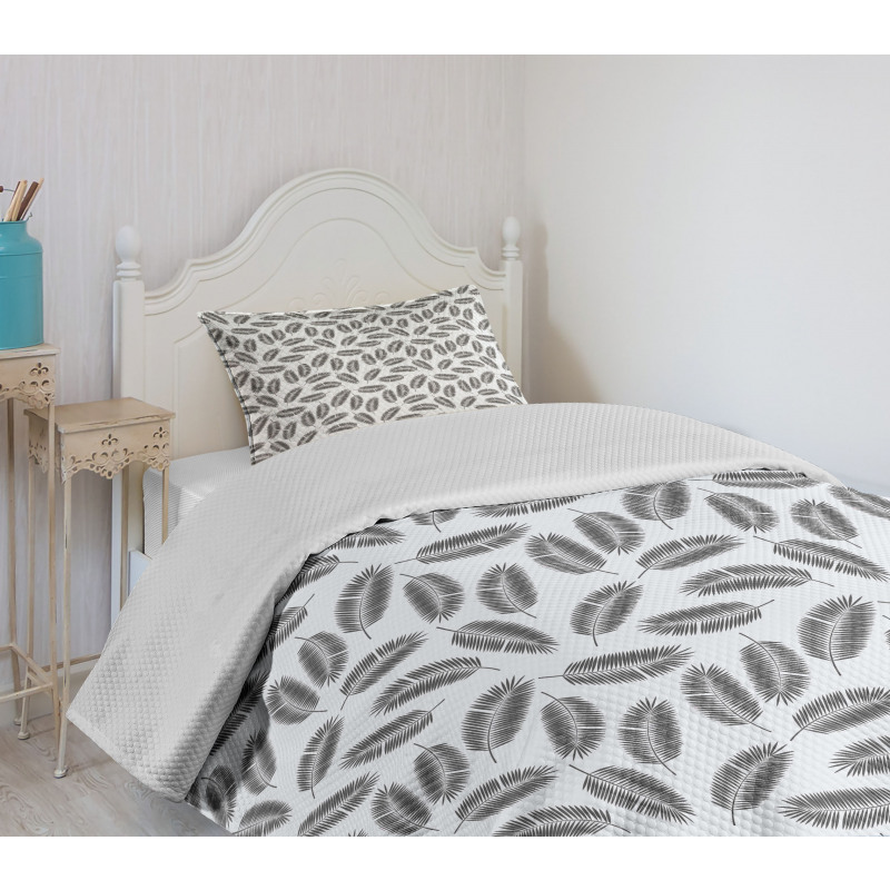 Banana Palm Tree Leaves Bedspread Set