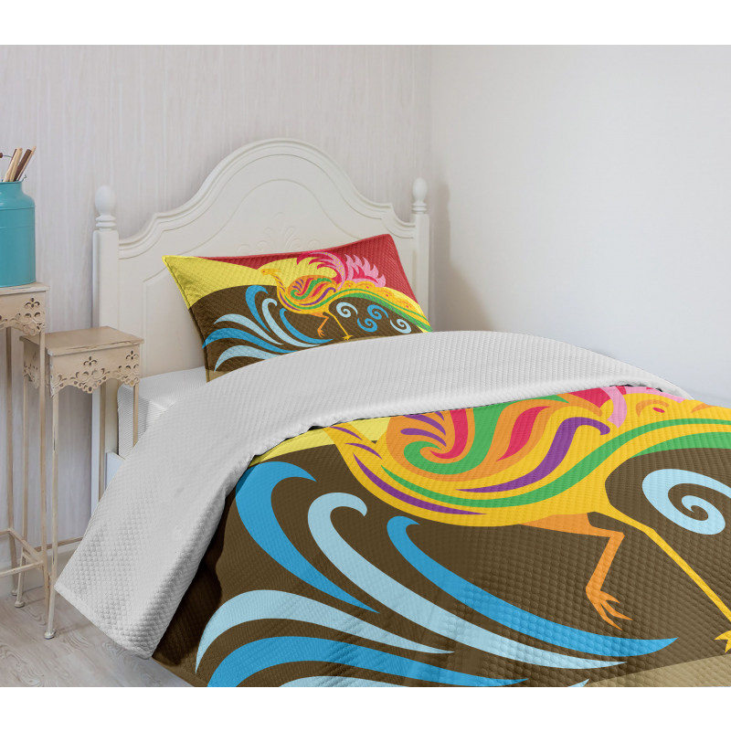 Colorful Abstract Ethnic Bedspread Set