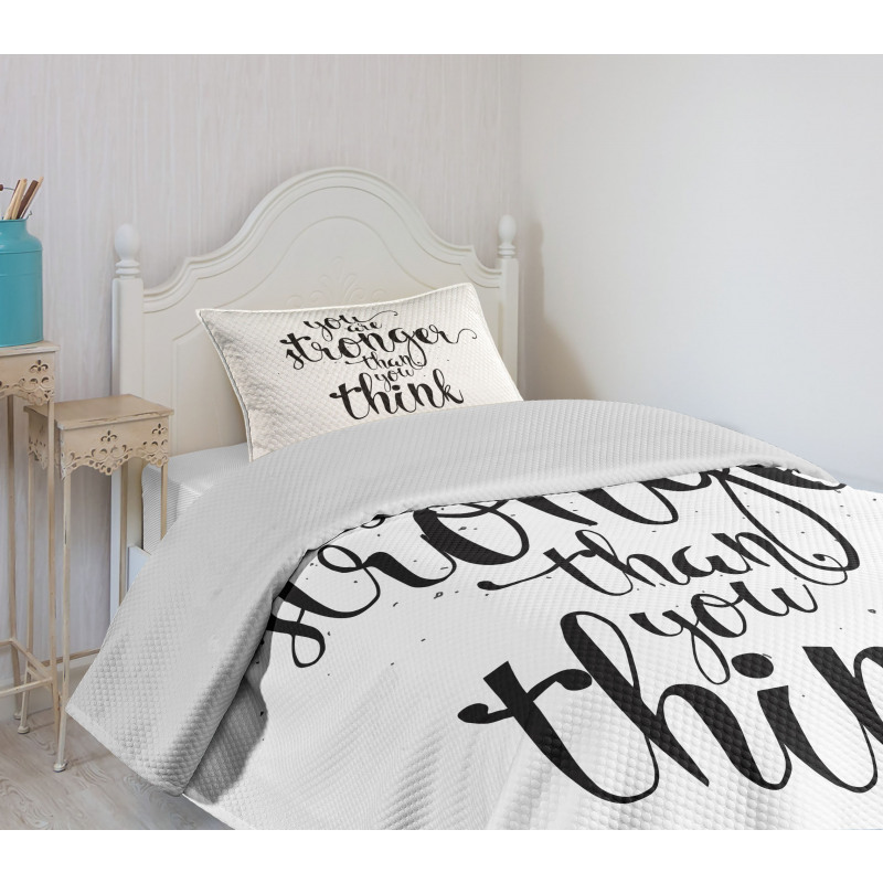 You are Stronger Wisdom Life Bedspread Set