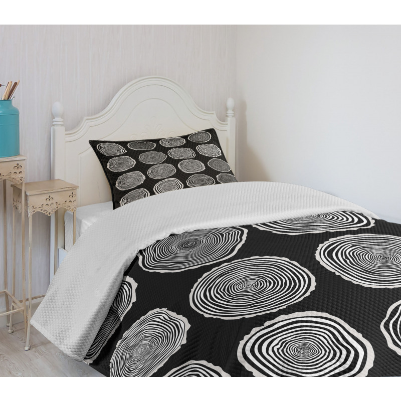 Abstract Whirlpool Timber Bedspread Set