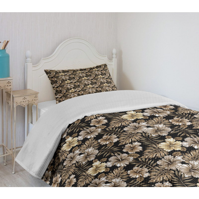 Nostalgic Botany Flora Art Bedspread Set