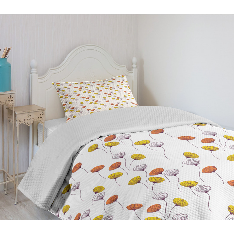 Simplistic Fennel Pattern Bedspread Set