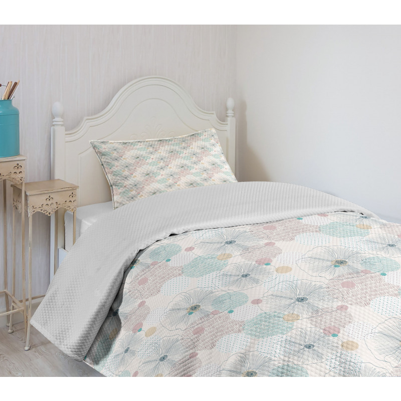 Dotted Spring Backdrop Bedspread Set