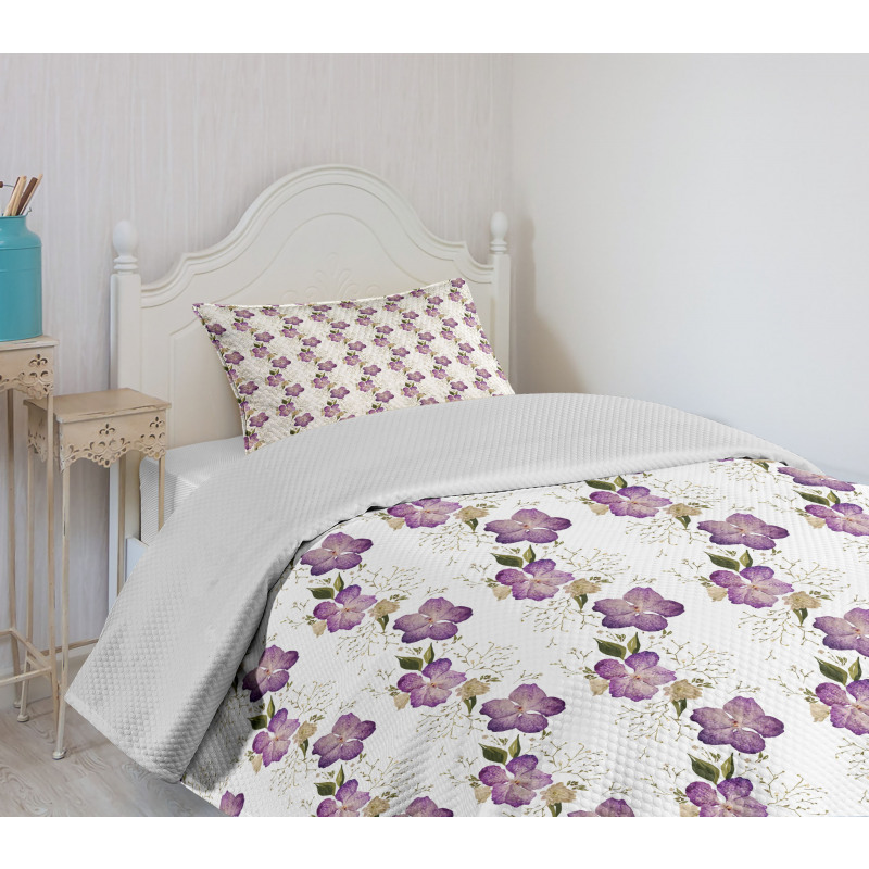 Nature Flower Heart Romance Bedspread Set