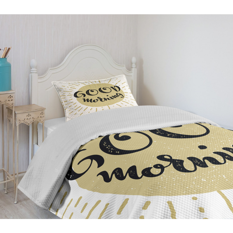 Cartoon Sun Bedspread Set