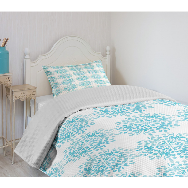 Abstract Watercolored Bedspread Set