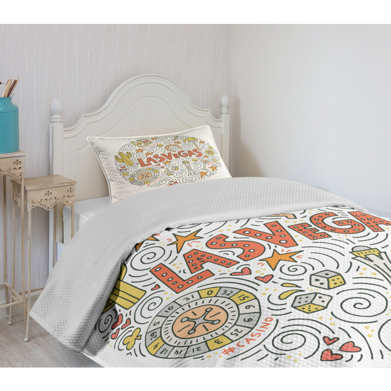 Buildings Simple Design Bedspread Set