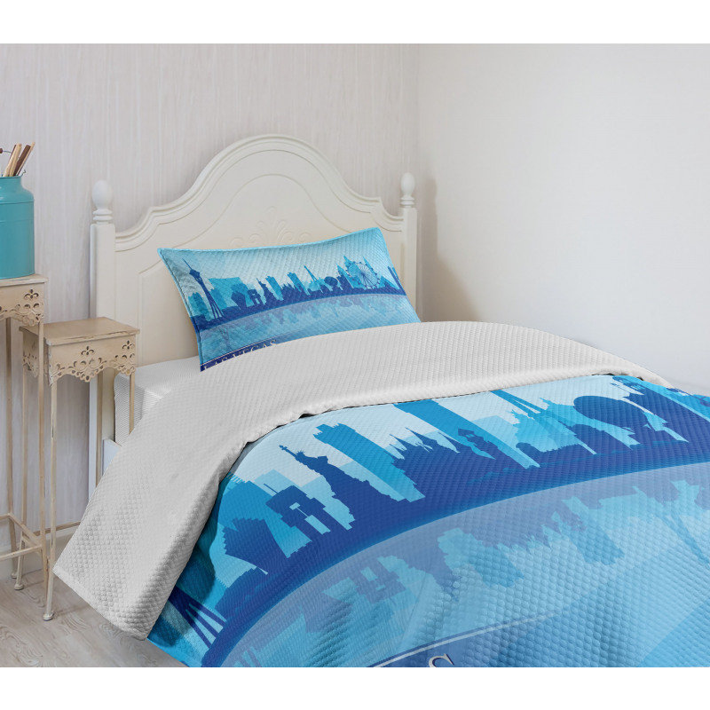 American City Silhouette Bedspread Set