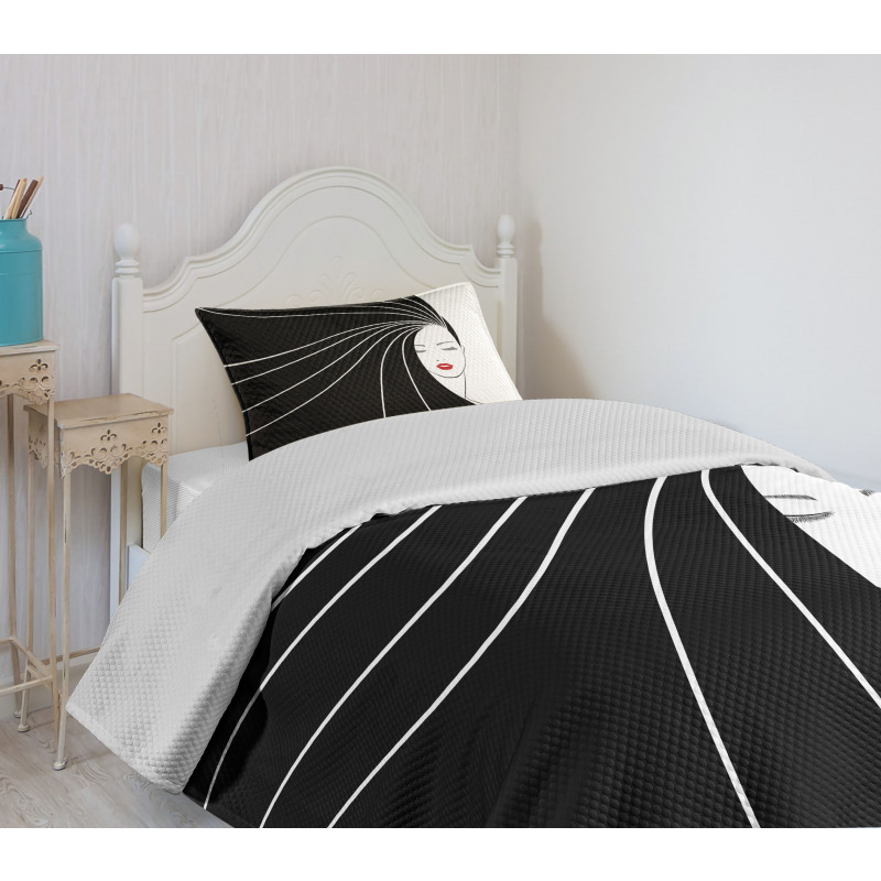 Extra Long Straight Hair Bedspread Set