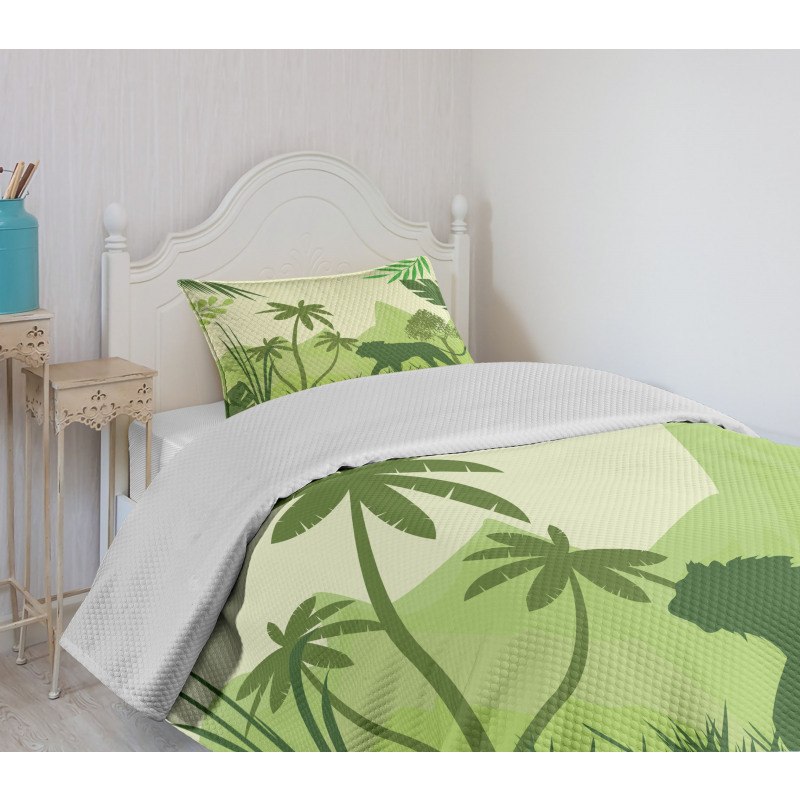 Savannah Flora Fauna Bedspread Set