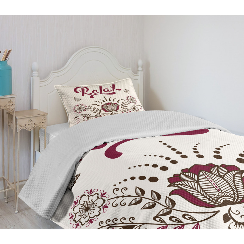 Mehndi Ornamental Design Bedspread Set